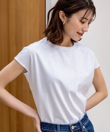 ビジュー付き カットソー