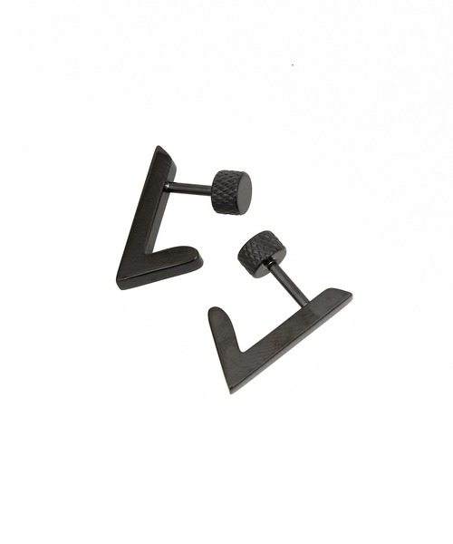 an meets zakka(アンミツザッカ)の「an meets zakka L字型スティックサージカルステンレスピアス(両耳用)(ピアス(両耳用)・レディース・ゴールド/シルバー/ブラック・FREE)」の7枚目の写真