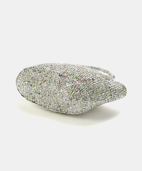 B.C STOCK(ベーセーストック)の「AFRICAN SQUARE/アフリカンスクエア プラサイザルバッグ S(ショルダーバッグ・レディース・シルバー/ガンメタ・FREE)」の5枚目の写真