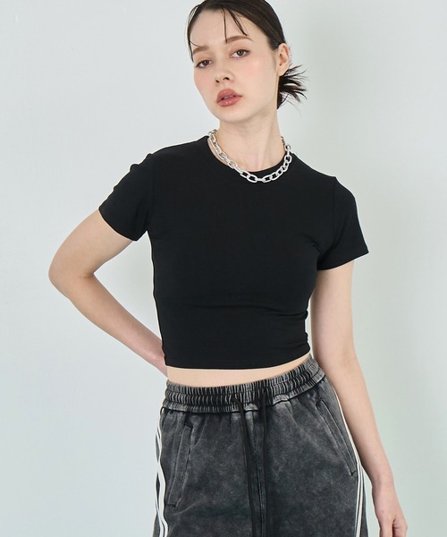 ANAP(アナップ)の「バックギャザートップス(Tシャツ/カットソー・レディース・グレー/ブラック/ホワイト・FREE)」の16枚目の写真
