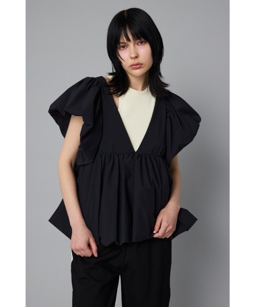 HeRIN.CYE 裏起毛 ウォームスウェット バルーンヘムドッキング 楽天市場】Balloon hem tops HeRIN.CYE ヘリンドットサイ