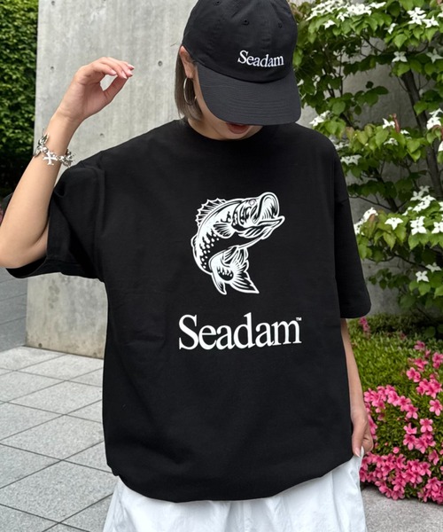 SEADAM（シーダム）の「【SEADAM】〈UNISEX〉ブラックバスTEE（Tシャツ/カットソー・レディース・ブラック/ホワイト・MEDIUM/LARGE/X-LARGE/XX-LARGE）」の2枚目の写真