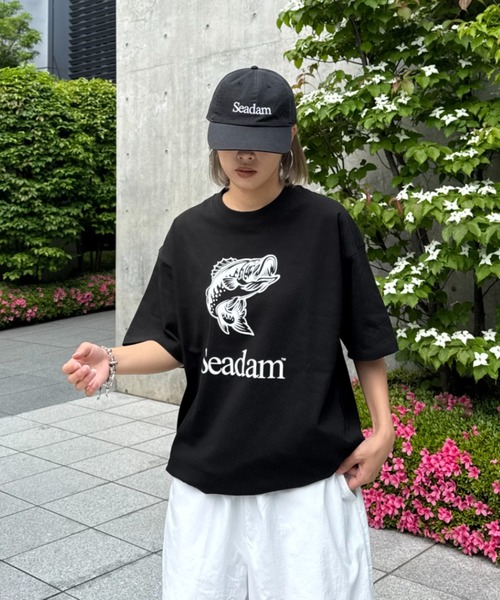 SEADAM（シーダム）の「【SEADAM】〈UNISEX〉ブラックバスTEE（Tシャツ/カットソー・レディース・ブラック/ホワイト・MEDIUM/LARGE/X-LARGE/XX-LARGE）」の4枚目の写真
