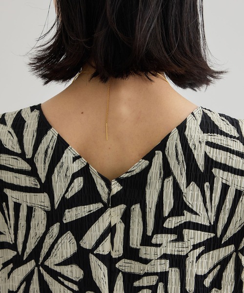 ROPE'（ロペ）の「【DEVEAUX（デヴォー）】Aラインフレアワンピース/洗える（ワンピース・レディース・ブラック/グリーン・36/38）」の6枚目の写真