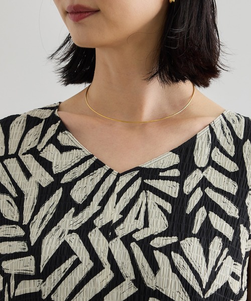 ROPE'（ロペ）の「【DEVEAUX（デヴォー）】Aラインフレアワンピース/洗える（ワンピース・レディース・ブラック/グリーン・36/38）」の7枚目の写真