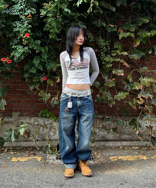 Beaded Waist Denim Pants（デニムパンツ）｜SCULPTOR（スカルプ