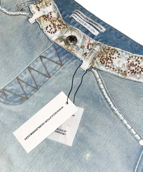 Beaded Waist Denim Pants（デニムパンツ）｜SCULPTOR（スカルプ