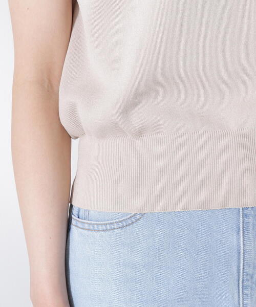 PROPORTION BODY DRESSING(プロポーションボディドレッシング)の「Vネック総針ニット / 1215270607(ニット/セーター・レディース・ベージュ/ホワイト×ブラック/ホワイト系その他/ピンク・FREE)」の22枚目の写真