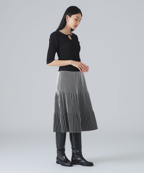 EFFE BEAMS(エッフェビームス)の「タックリブ フレアスカート(スカート・レディース・ブルー/その他・ONE SIZE)」の19枚目の写真