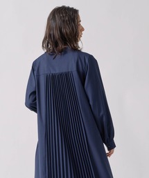 予約商品】ワンピース（ブルー・ネイビー/青色系・プリーツ
