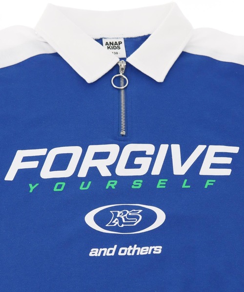 ANAP kids(アナップキッズ)の「エリ付 ゲームシャツ【ジュニアお揃い】(シャツ/ブラウス・キッズ・ネイビー/ホワイト・110cm/120cm/130cm)」の19枚目の写真