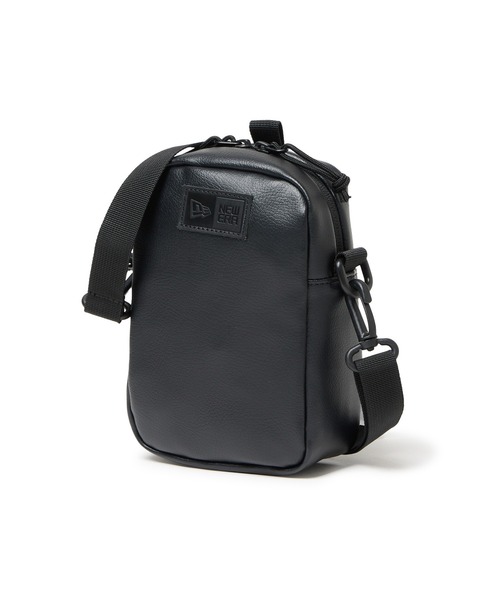 ニューエラ ショルダーポーチ ブラック シンセティックレザー