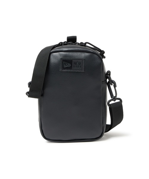 ニューエラ ショルダーポーチ ブラック シンセティックレザー