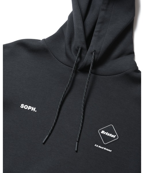 エフシーレアルブリストル FCRB-240039 テック スウェット 黒パーカー TECH SWEAT PULLOVER HOODIE（パーカー）｜F.C.Real Bristol（エフシー