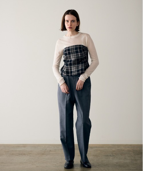 Marilyn Moon(マリリンムーン)の「16G sheer wool knit(ニット/セーター・レディース・ブラック/グレー/オフホワイト/ピンク・FREE)」の10枚目の写真