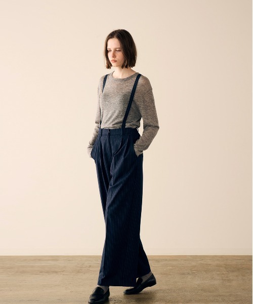 Marilyn Moon(マリリンムーン)の「16G sheer wool knit(ニット/セーター・レディース・ブラック/グレー/オフホワイト/ピンク・FREE)」の13枚目の写真