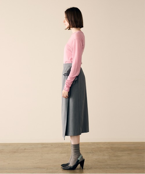 Marilyn Moon(マリリンムーン)の「16G sheer wool knit(ニット/セーター・レディース・ブラック/グレー/オフホワイト/ピンク・FREE)」の15枚目の写真