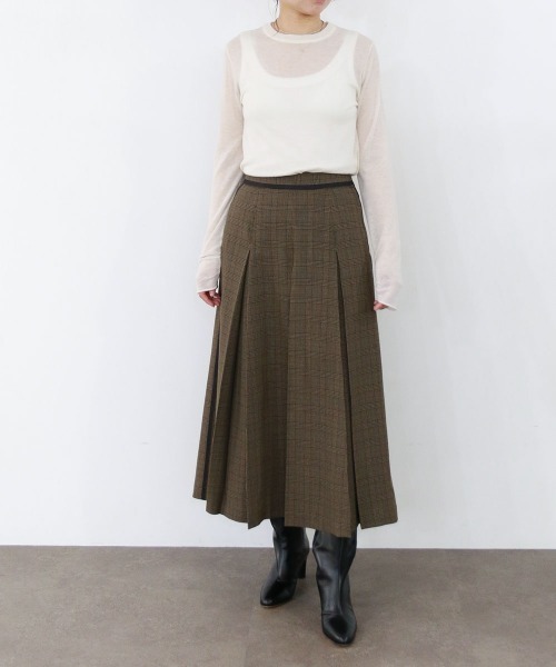 Marilyn Moon(マリリンムーン)の「16G sheer wool knit(ニット/セーター・レディース・ブラック/グレー/オフホワイト/ピンク・FREE)」の18枚目の写真