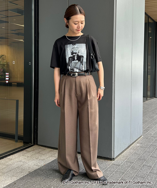 GOOD ROCK SPEED（グッドロックスピード）の「《追加5》GOOD ROCK SPEED SLOBE別注 LIFE PC PHOTO TEE1（Tシャツ/カットソー・レディース・ブラック/ホワイト・FREE）」の10枚目の写真