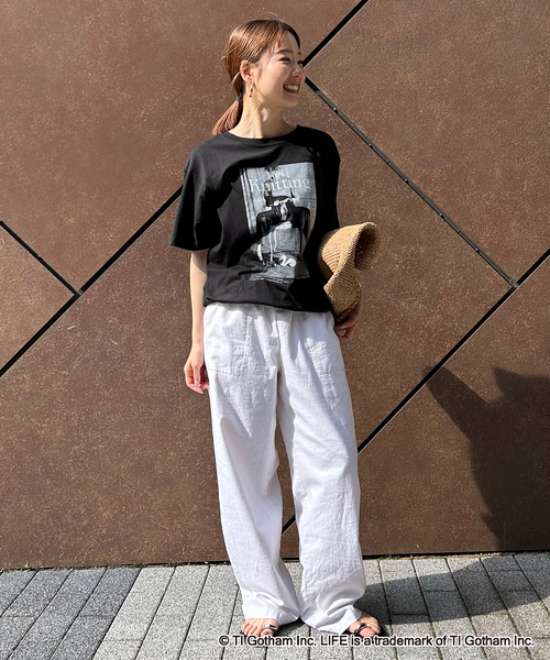 GOOD ROCK SPEED（グッドロックスピード）の「《追加5》GOOD ROCK SPEED SLOBE別注 LIFE PC PHOTO TEE1（Tシャツ/カットソー・レディース・ブラック/ホワイト・FREE）」の15枚目の写真