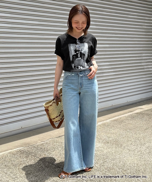 GOOD ROCK SPEED（グッドロックスピード）の「《追加5》GOOD ROCK SPEED SLOBE別注 LIFE PC PHOTO TEE1（Tシャツ/カットソー・レディース・ブラック/ホワイト・FREE）」の19枚目の写真