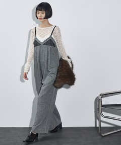 セール】Freada/フリーダ インド ダブルガーゼ フレア サロペット