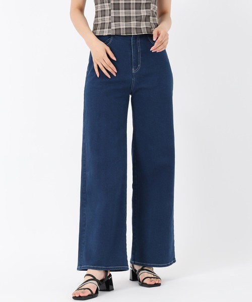 MISCH MASCH(ミッシュマッシュ)の「2025秋冬新作 ストレートワイドデニムパンツ(デニムパンツ・レディース・ブルー/ネイビー・S/M)」の16枚目の写真