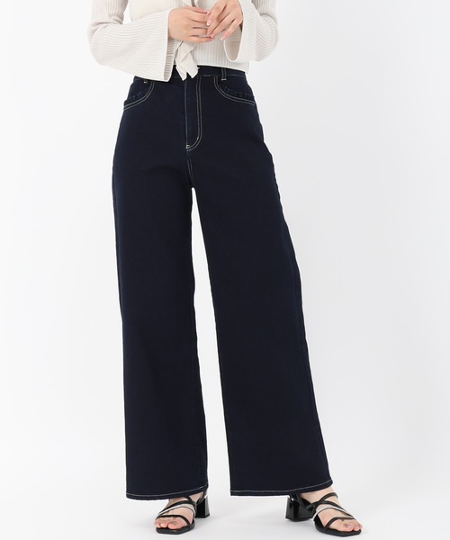 MISCH MASCH(ミッシュマッシュ)の「2025秋冬新作 ストレートワイドデニムパンツ(デニムパンツ・レディース・ブルー/ネイビー・S/M)」の14枚目の写真