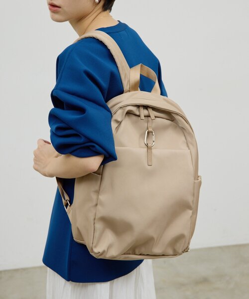 GALLARDAGALANTE（ガリャルダガランテ）の「【撥水加工】【2.718】リングバックパック（バックパック/リュック・レディース・ブラック/ブラウン/ベージュ・FREE）」の19枚目の写真