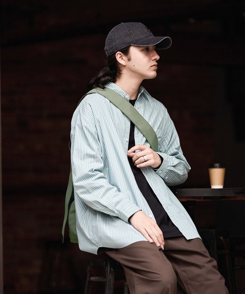 niko and...（ニコアンド）の「イージーケア柄ロングスリーブシャツ（シャツ/ブラウス・メンズ・グリーン/ベージュ/チャコール/サックスブルー/オフホワイト/グレー・MEDIUM/LARGE/BIG(L)）」の5枚目の写真