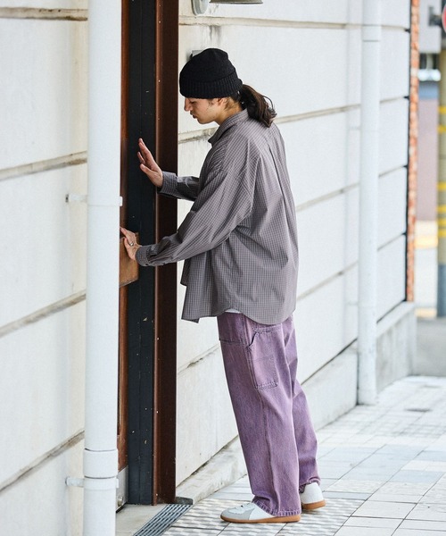 niko and...（ニコアンド）の「イージーケア柄ロングスリーブシャツ（シャツ/ブラウス・メンズ・グリーン/ベージュ/チャコール/サックスブルー/オフホワイト/グレー・MEDIUM/LARGE/BIG(L)）」の11枚目の写真