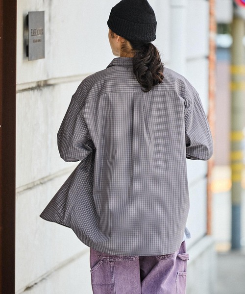 niko and...（ニコアンド）の「イージーケア柄ロングスリーブシャツ（シャツ/ブラウス・メンズ・グリーン/ベージュ/チャコール/サックスブルー/オフホワイト/グレー・MEDIUM/LARGE/BIG(L)）」の14枚目の写真