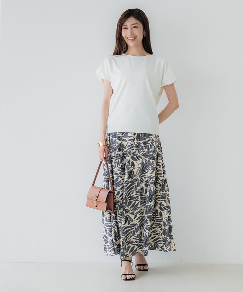 coca(coca)(コカ)の「スラブレーヨン花柄ギャザースカート(スカート・レディース・B/A・S/L/M)」の14枚目の写真