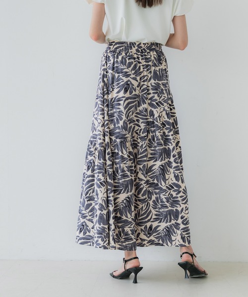 coca(coca)(コカ)の「スラブレーヨン花柄ギャザースカート(スカート・レディース・B/A・S/L/M)」の10枚目の写真