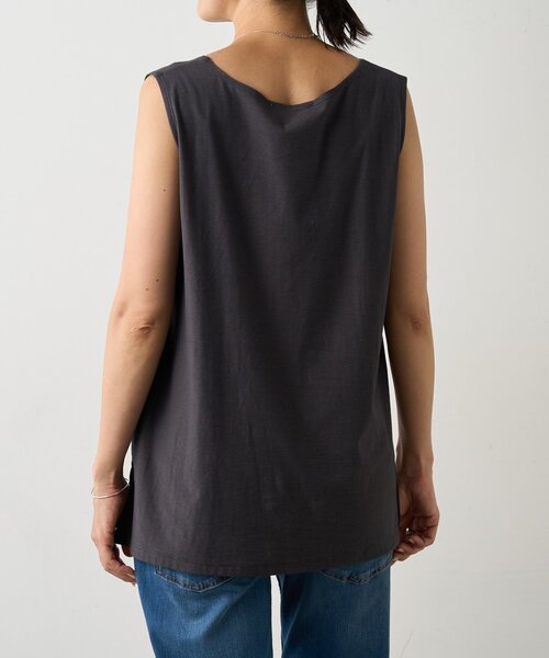 BEARDSLEY（ビアズリー）の「スラブコットンタンクトップ（タンクトップ・レディース・ホワイト/グレー・FREE）」の17枚目の写真