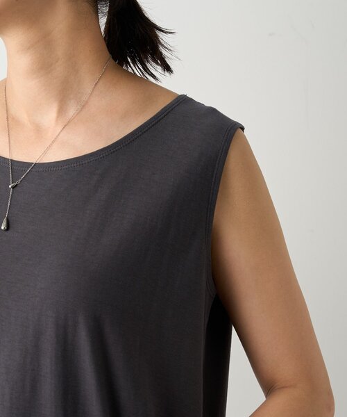 BEARDSLEY（ビアズリー）の「スラブコットンタンクトップ（タンクトップ・レディース・ホワイト/グレー・FREE）」の19枚目の写真