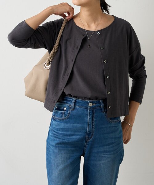 BEARDSLEY（ビアズリー）の「スラブコットンタンクトップ（タンクトップ・レディース・ホワイト/グレー・FREE）」の21枚目の写真