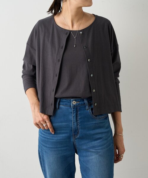 BEARDSLEY（ビアズリー）の「スラブコットンタンクトップ（タンクトップ・レディース・ホワイト/グレー・FREE）」の22枚目の写真