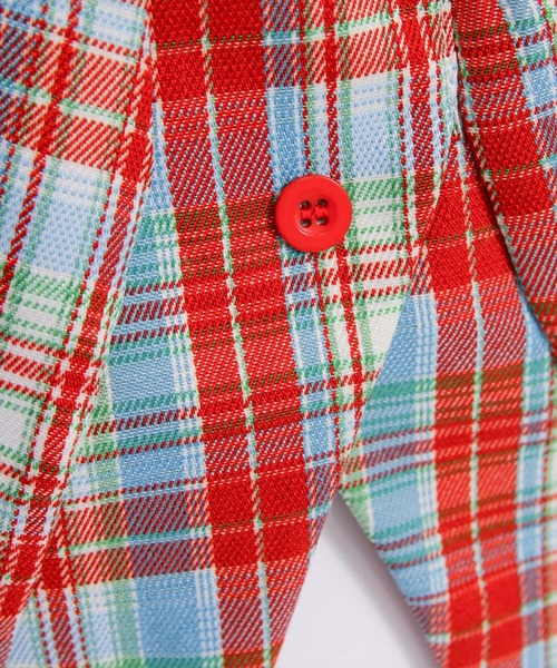 clear（クリア）の「チェック柄オフショル半袖ブラウス［大人 カジュアル］≪SS新作≫（シャツ/ブラウス・レディース・レッド/ネイビー/ブラウン・F）」の14枚目の写真