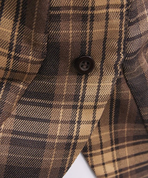 clear（クリア）の「チェック柄オフショル半袖ブラウス［大人 カジュアル］≪SS新作≫（シャツ/ブラウス・レディース・レッド/ネイビー/ブラウン・F）」の20枚目の写真