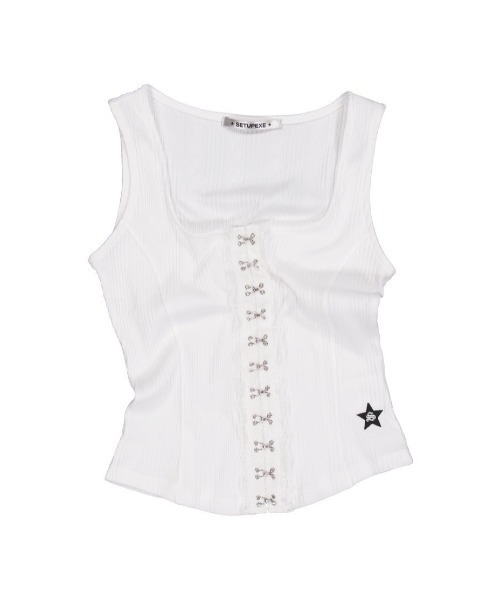 SETUP‐EXE】LACE HOOK SLEEVELESS / 【セットアップエグゼ
