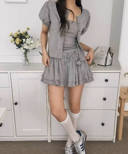 未使用❤とにかく❇可愛い～色❇(*≧з≦)のスカート♪(^^) BLANK スカート Dot Mini Skirt / ドット柄 ミニスカート
