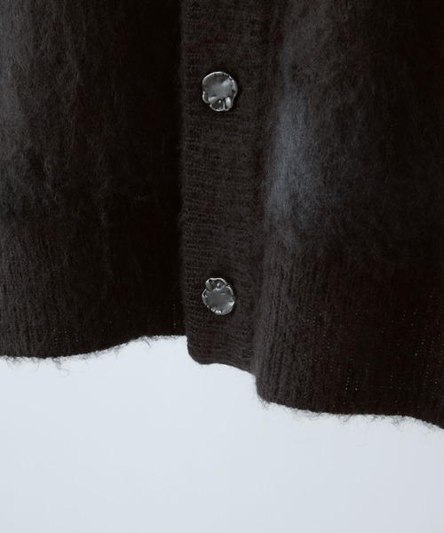 VELNUS(ベルナス)の「【VELNUS】Abstract Loose Shaggy Design Cardigan/アブストラクトルーズシャギーデザインカーディガン(カーディガン/ボレロ・メンズ・チャコールグレー/レッド/ブルー・L/M/S)」の8枚目の写真