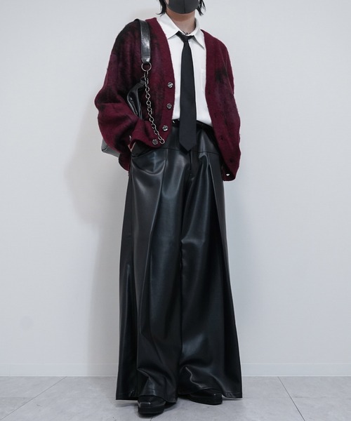 VELNUS(ベルナス)の「【VELNUS】Abstract Loose Shaggy Design Cardigan/アブストラクトルーズシャギーデザインカーディガン(カーディガン/ボレロ・メンズ・チャコールグレー/レッド/ブルー・L/M/S)」の19枚目の写真