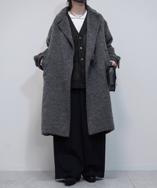 VELNUS(ベルナス)の「【VELNUS】Abstract Loose Shaggy Design Cardigan/アブストラクトルーズシャギーデザインカーディガン(カーディガン/ボレロ・メンズ・チャコールグレー/レッド/ブルー・L/M/S)」の17枚目の写真