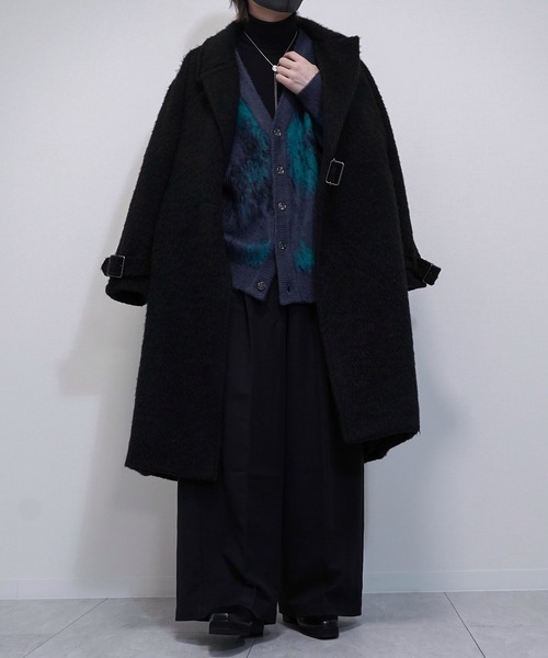 VELNUS】Abstract Loose Shaggy Design Cardigan/アブストラクトルーズ