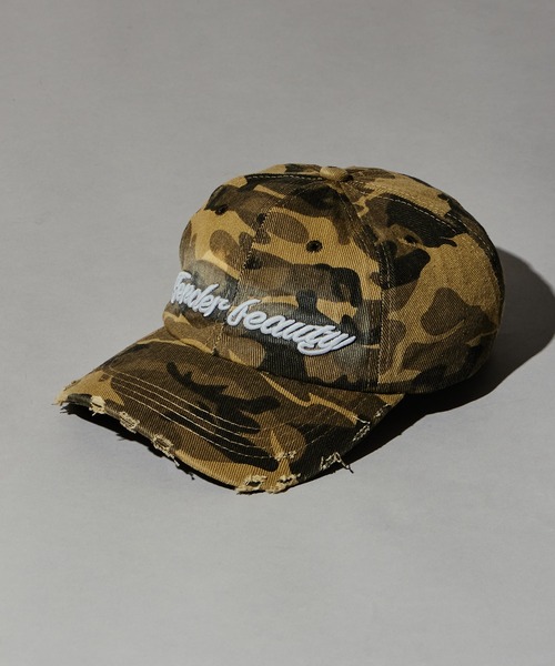 BLANK　（ブランク）の「Gender Beauty Embroidered Cap / ジェンダービューティー刺繍キャップ（キャップ・レディース・ブラック/グリーン系カモフラージュ/ホワイト/カモフラージュ・FREE）」の16枚目の写真