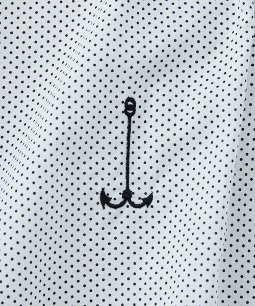 LA MARINE FRANCAISE（マリン フランセーズ）の「ドット et ブルーエンブロイダリーシャツ（シャツ/ブラウス・レディース・ブルー/サックスブルー/ホワイト/ネイビー・FREE）」の9枚目の写真