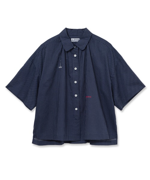 LA MARINE FRANCAISE（マリン フランセーズ）の「ドット et ブルーエンブロイダリーシャツ（シャツ/ブラウス・レディース・ブルー/サックスブルー/ホワイト/ネイビー・FREE）」の16枚目の写真