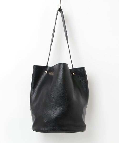 Libra Cue（リブラ キュー）の「ワンハンドルオーバルトート(ポーチ付き)（ショルダーバッグ・レディース・アイボリー/ブラック/ブラウン・FREE）」の9枚目の写真